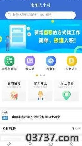 南阳人才网截图