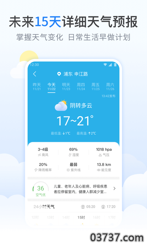 柠檬天气预报截图