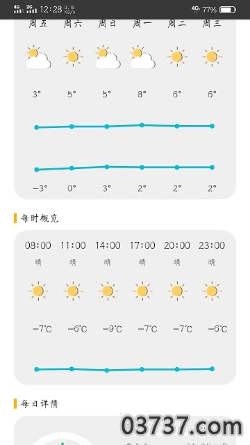 米粒天气截图