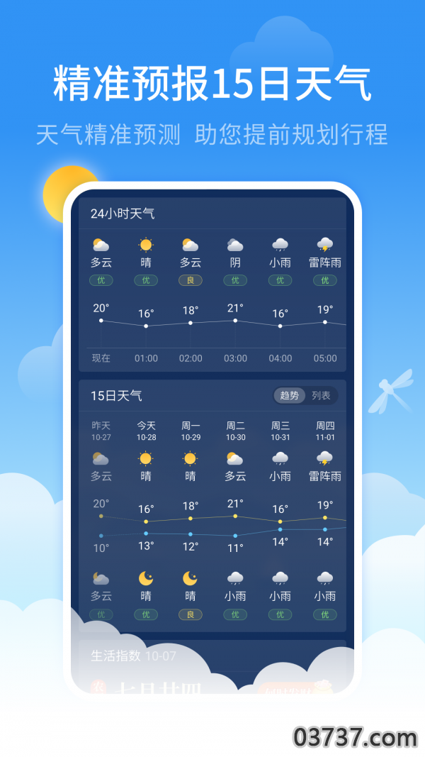 蜻蜓天气1.0截图