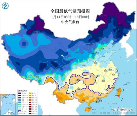 寒潮蓝色预警是什么程度？寒潮蓝色预警降温超10℃最新消息